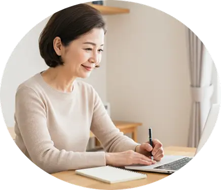 お客様へ説明している