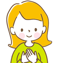 女性の顔イラスト