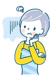 心配そうなお母さんの顔